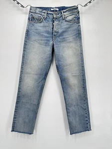 GRLFRND Helena in all I need Cut off Black Jeans Raw Hem Size 26  Blue light - Picture 1 of 9