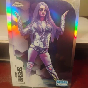 2020 Topps Chrome WWE X-Fractor Sasha Banks #57 - Picture 1 of 5