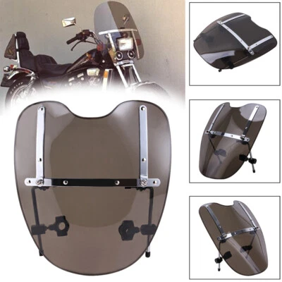 Parabrisas de humo 19"x17" para Kawasaki Vulcan VN 500 750 800 900 1500 1600 1700 Foto 1 de 4