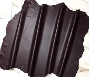 LEDER TIP 39010-VB, Lederreste, 1 Lederhaut 0,6mm, auberginefarben nappa - Picture 1 of 2