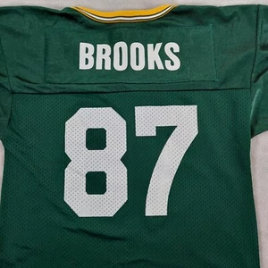 Vintage Champion Jersey Youth Large 14/16 Robert Brooks Green Bay Packers USA - Picture 1 of 10