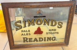 Vintage Simond Pale Ale Pub Werbung Wandspiegel Schild - Bild 1 von 8