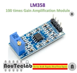 LM358 100 Times Gain Amplification Module Operational Amplifier Module - Foto 1 di 8