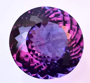 46.20 Ct Natural Color Change Alexandrite Round AGL Certified Loose Gemstone - Picture 1 of 6