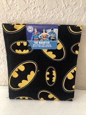 Batman Logo Fat Quarter DC Comics 18" x 21" Fabric Cloth Sewing NEW A22E