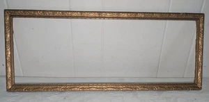 Antique Vintage Frame Ornate Gold Gilt Gesso Fits 8 by 22 in - Picture 1 of 8