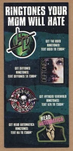 The Used, Deftones, Avenged Sevenfold, Head Automatica RARE promo sticker sheet - Picture 1 of 2