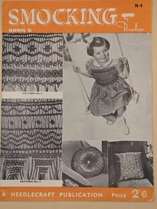 NEEDLECRAFT-Smocking by Penelope-Book 2-Stitches-Patterns-VTG - Picture 1 of 5