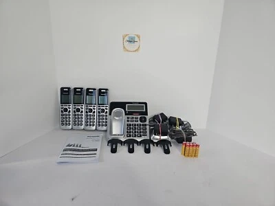 NEW Panasonic KX-TG994SK DECT 6.0 Bluetooth 4-Handset Cordless Phone Bundle - Image 1 of 4
