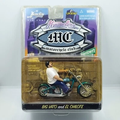 JADA TOYS HOMIE ROLLERZ MC MOTORCYCLE CLUB BIG VATO and EL CHILOTE 1:24 *HTF* - Image 1 of 4