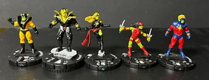 Marvel HeroClix : SKRULL AVENGERS Lot x5 / Black Bolt, Mar-Vell, Elektra & more - Picture 1 of 2