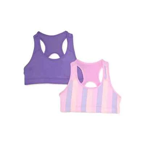 4 PACK XL 30.5-32" 36 CHILD Girls Reversible Sports Bra 4-Pack ATHLETIC WORKS F - Picture 1 of 2