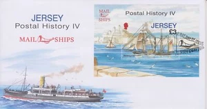 Unaddressed Jersey Cover FDC 2010 Postal History IV Mail Ships Sheet £3 - Picture 1 of 1