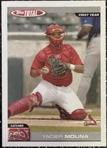 2004 Topps Total Yadier Molina First Year Rookie RC #786 St.Luis Cardinals HOF - Picture 1 of 4