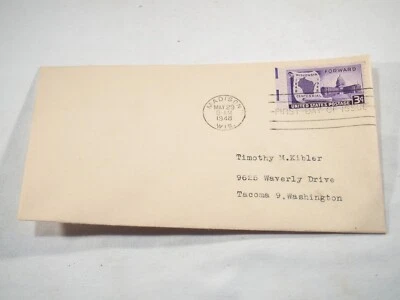 Sobre cancelado 3c solo Wisconsin Centennial Primer Día Cubierta Escrito a máquina Foto 1 de 3