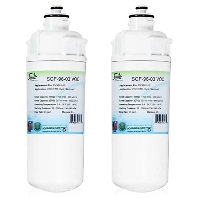 Swift Green SGF-96-03 VOC Fits for Everpure EV9601-12 Water Filter (2 Pack) - Image 1 of 4