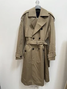 Brand New Trench- Coat in Sandy Brown By All Saints - Men - Size M - RRP £379 - Picture 1 of 10