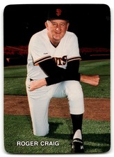 1987 MOTHER'S COOKIES ROGER CRAIG SAN FRANCISCO GIANTS #1