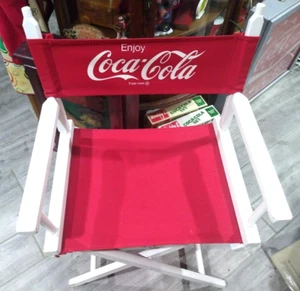 Coca-Cola Director's Folding Chair 34" talll - Picture 1 of 13