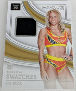 Sol Ruca 2023 Panini Immaculate WWE Superstar Swatches Rookie /35 #SM-SLR - Picture 1 of 4
