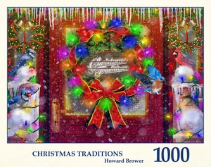 Rompecabezas Tau - 1000 piezas cortadas al azar - tradiciones navideñas - Imagen 1 de 3