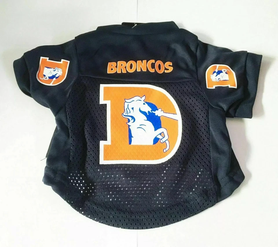 DENVER BRONCOS PERRO GATO JERSEY RETRO PEQUEÑO MEDIANO EXTRA GRANDE XL Foto 1 de 1