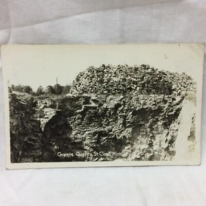 Vintage Real Photo Postcard Granite Quarry St. Cloud Minnesota Scene - Picture 1 of 8
