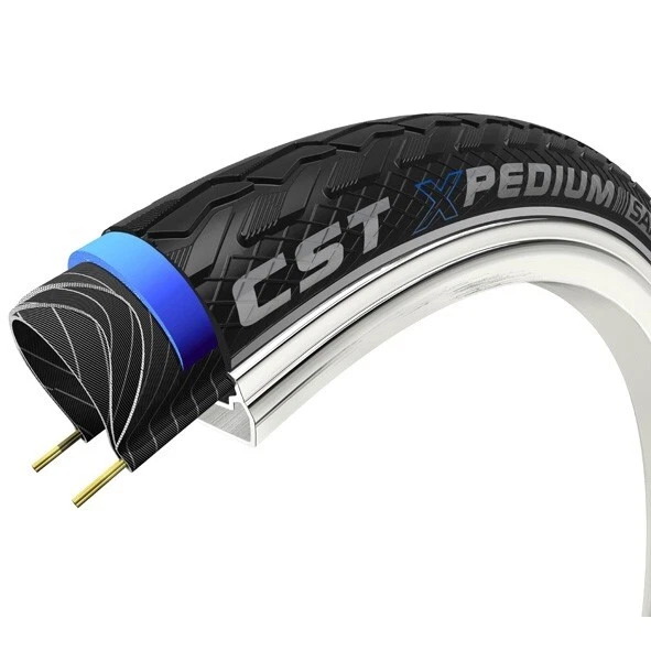 Reifen CST Xpedium Safe 28 x 1.40" / 37-622 mm - Schwarz mit Reflexion - Bild 1 von 1