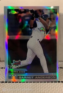 2000 Topps Chrome #97 Garret Anderson Refractor SHARP 🔥 Anaheim Angels