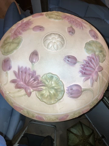 Antique 16 In Flush Mount Ceiling Light Shade! Cover