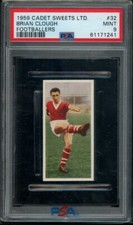 1959 Cadet Sweets LTD Footballers #32 Brian Clough Middleborough PSA 9 (190)