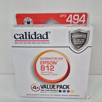 Ink Cartridge Epson 812 Compatible Calidad VP3 494 Black & Colours - Image 1 of 3