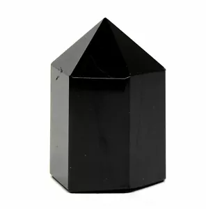 2,1 Zoll 140 g schwarzer Turmalin Spitze poliert natürlicher Schorl Edelstein Kristall Afrika - Bild 1 von 4