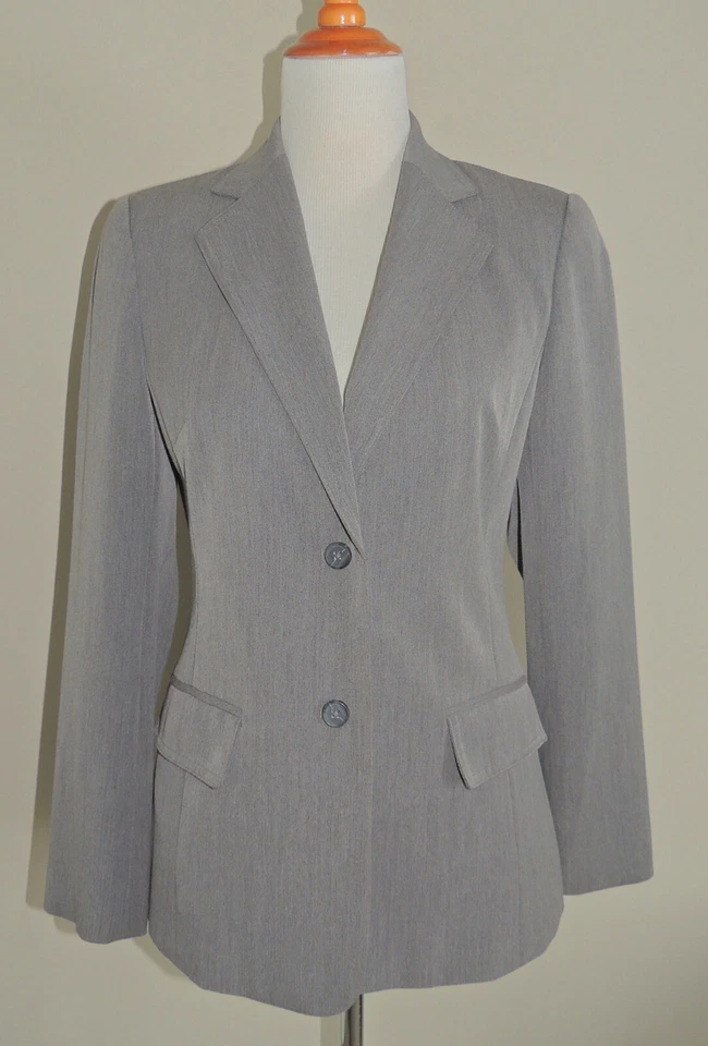 CHAQUETA MUJER EAST 5TO GRIS MEZCLA POLIÉSTER 2 BOTONES TALLA 6 Foto 1 de 4