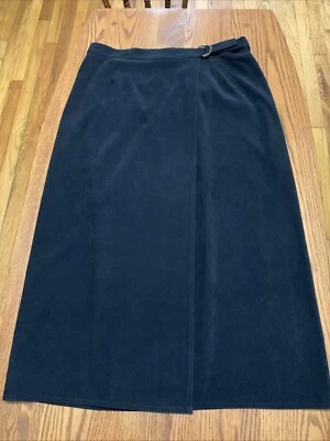 Falda envolvente negra para mujer Talbots talla 14 Petite  Foto 1 de 4