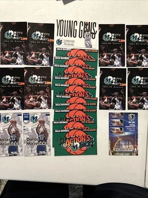 Dallas Mavericks NBA Pocket Schedules Misc Lot of 22 - 1992 - 2002 - Image 1 of 4