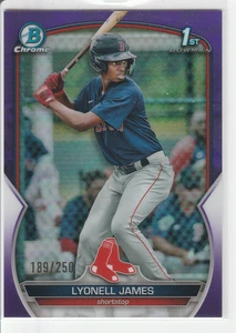 Lyonell James 2023 Bowman Chrome Prospects #BCP-118 Purple Refractor /250 1st - Picture 1 of 2