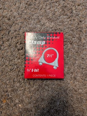 Nickson 17125 517218 высокопрочный выхлопной зажим 2-1/8 дюйма - 1 шт. 3/8 дюйма U-образный болт - Изображение 1 из 4