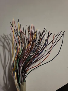 3 Fuß fünfzig Stränge mehrfarbiges Telefonkabel zum Basteln - Bild 1 von 7