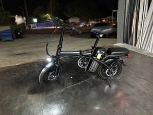 Foldable Electric Bike E-scooters 48V 10AH Adult Bicycles 350 Pound Capacity - Picture 1 of 17