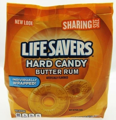 Lifesavers ~ Butter Rum ~ Individually wrapped Hard candy ~ 14.5oz Bag - Image 1 of 4