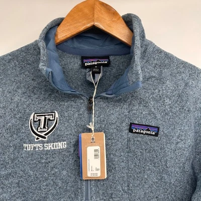 Patagonia Women's M Better Sweater 1/4 Zip Fleece Tufts Skiing Berlin Blue NEW - Image 1 of 4