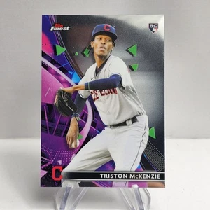 Triston McKenzie Rookie 2021 Topps Finest #30 (RC) Guardians - Picture 1 of 2