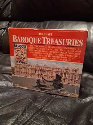  BAROQUE TREASURES 10-CD set Vivaldi BACH HANDEL CORELLI TELEMAN ++ excellent  - Image 1 of 2