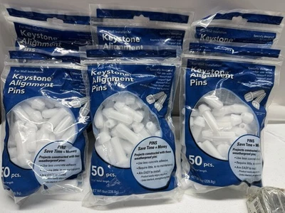 Paquete de 6-50 pasadores de pared de retención de alineación Keystone, 1-7/8", para insignia, Alameda Foto 1 de 3