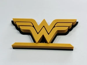 Decorative Wonder Woman table stand DC 3D Logo Cinema Room Sign Display - Picture 1 of 1