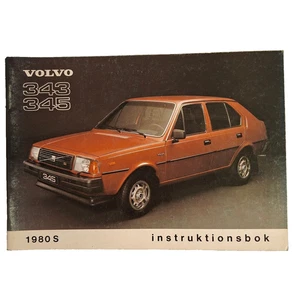 VOLVO 343 & 345 Instruction Manual 1980 Swedish Original - Picture 1 of 3