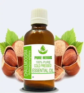 Pure Herbs Chaulmogra Hydnocarpus Wightiana 100% Pure Essential Oil 250Ml - Picture 1 of 1