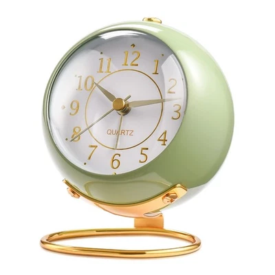 Despertadores Analógicos, Retroiluminación Lindo Diseño Simple Pequeño Reloj de Escritorio con Nig Foto 1 de 4