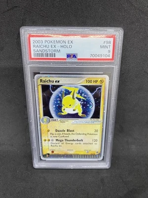 Pokemon Raichu ex EX Sandstorm Holo Ultra Rare #98 PSA 9 Mint - Image 1 of 3
